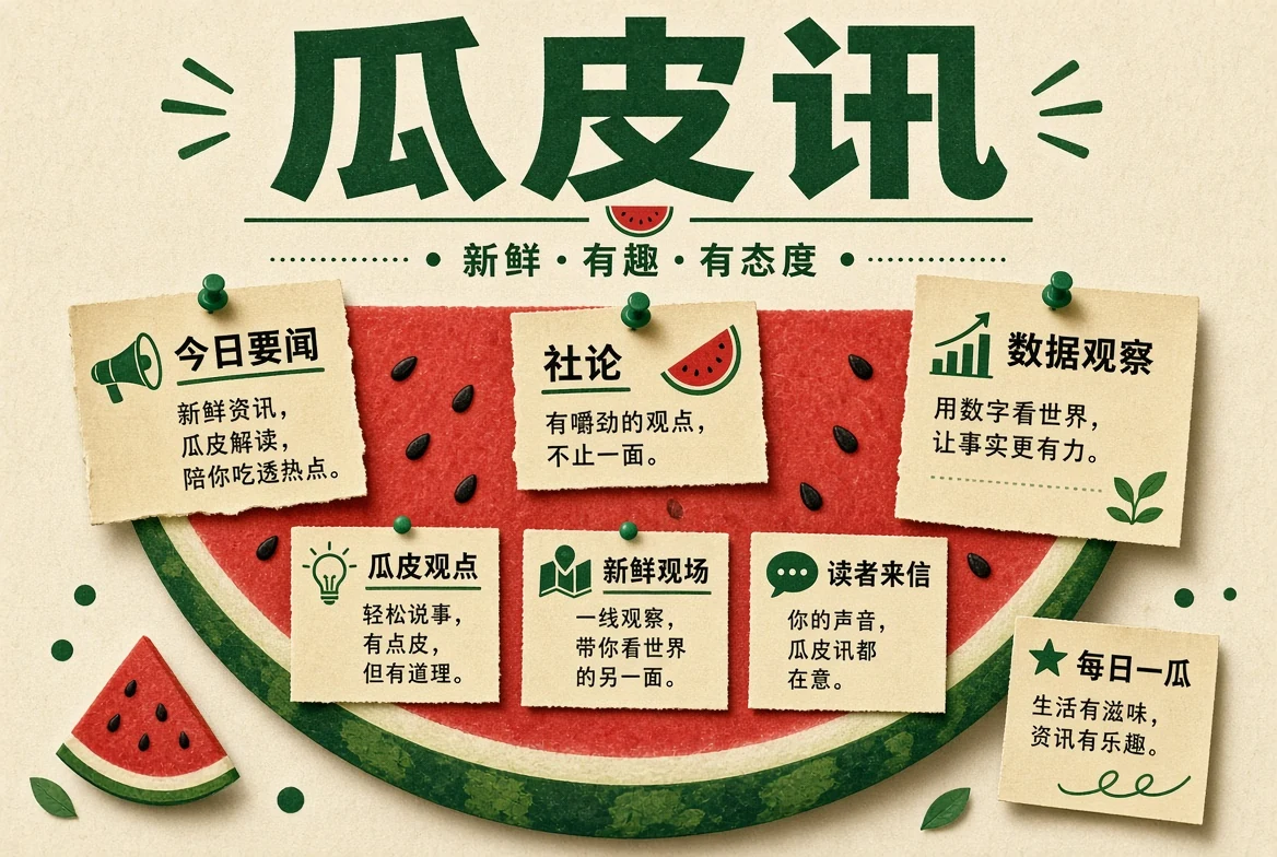 瓜皮讯今日关注